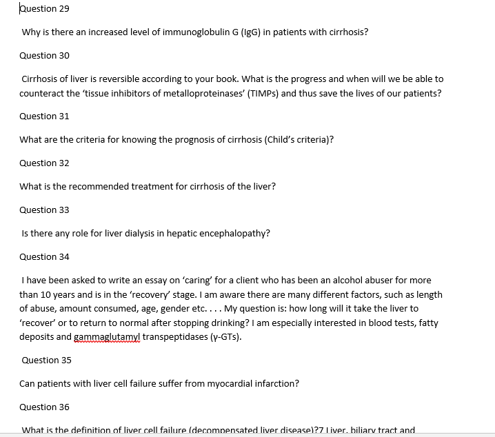 Question 29 Why is there an increased level of