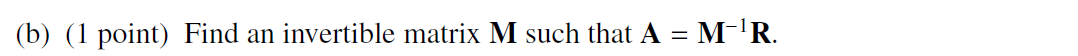 5. Suppose A is a 3 x 2 matrix and that R is the