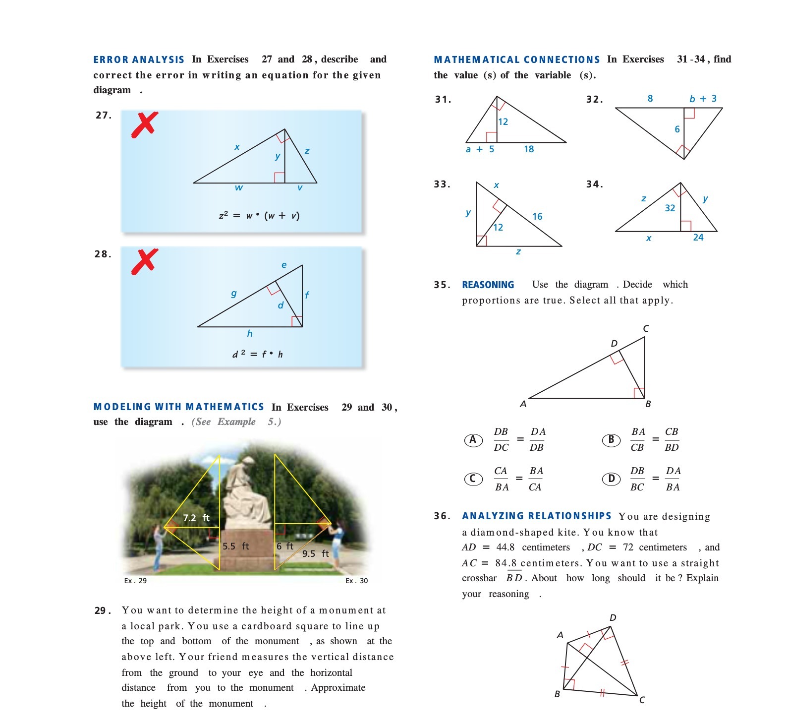 ERROR ANALYSIS Ill Exercises 27 and 28,dwcribe