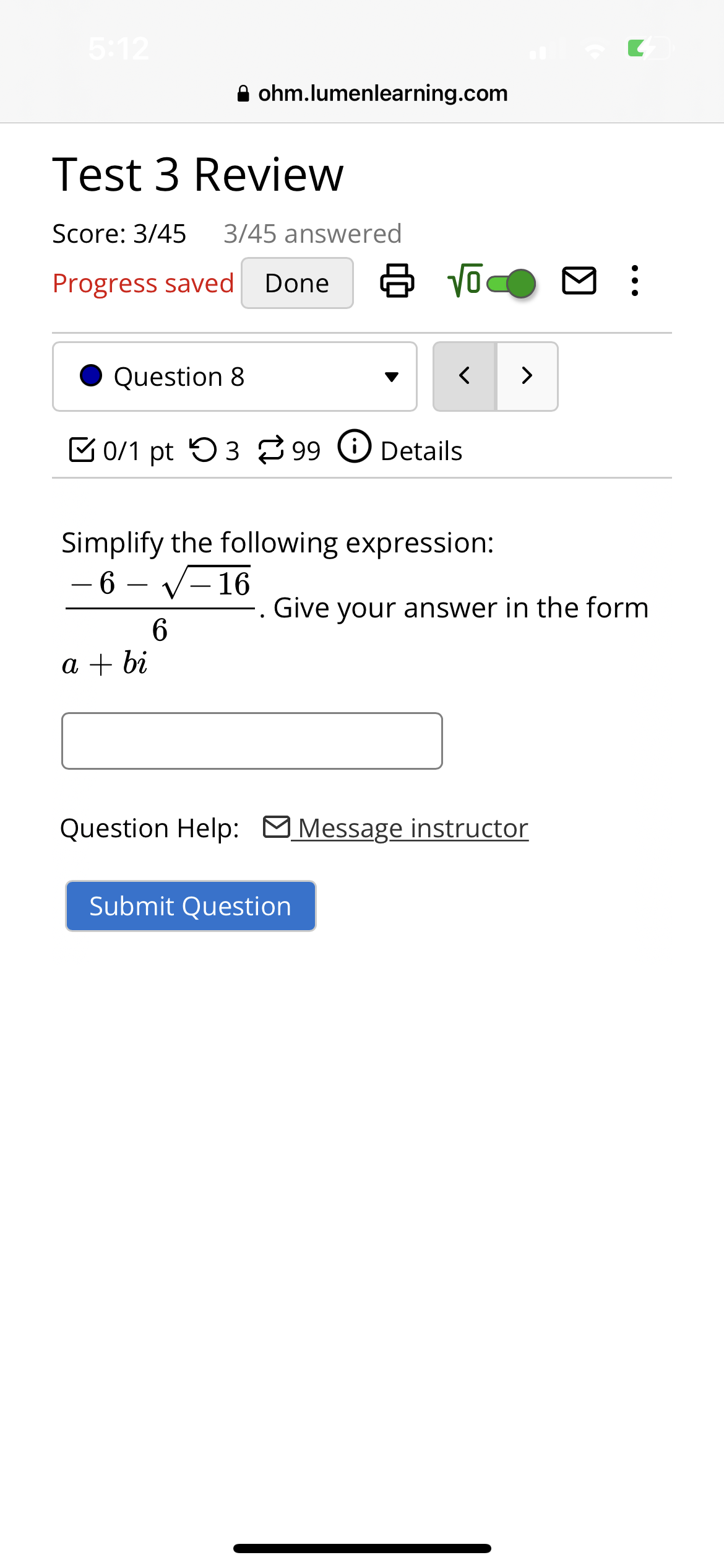 5:13 ohm.lumenlearning.com Score: 7.67/10 8/10
