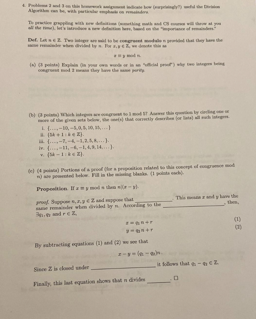 4. Problems 2 and 3 on this homework assignment