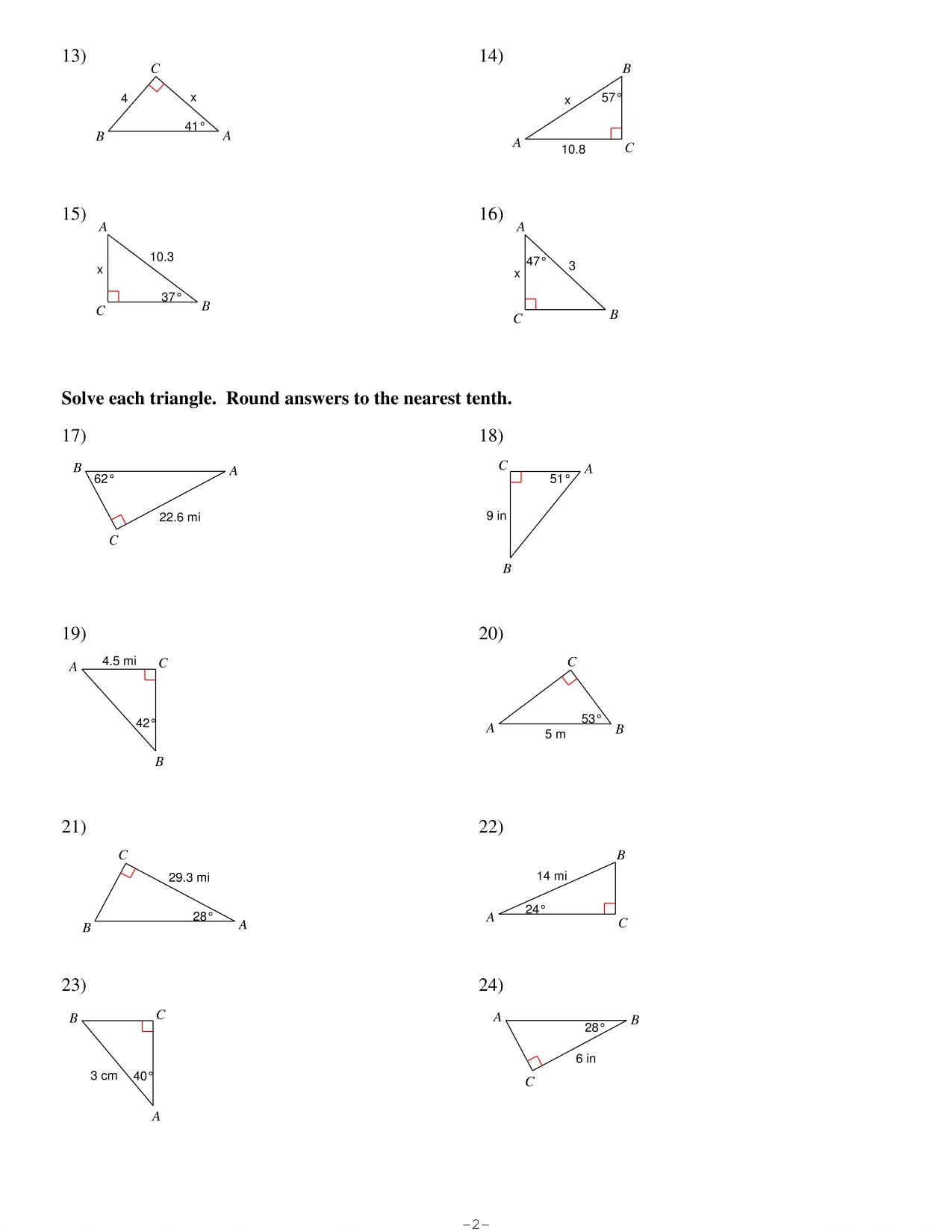 Kuta Software - Infinite Geometry Name Solving