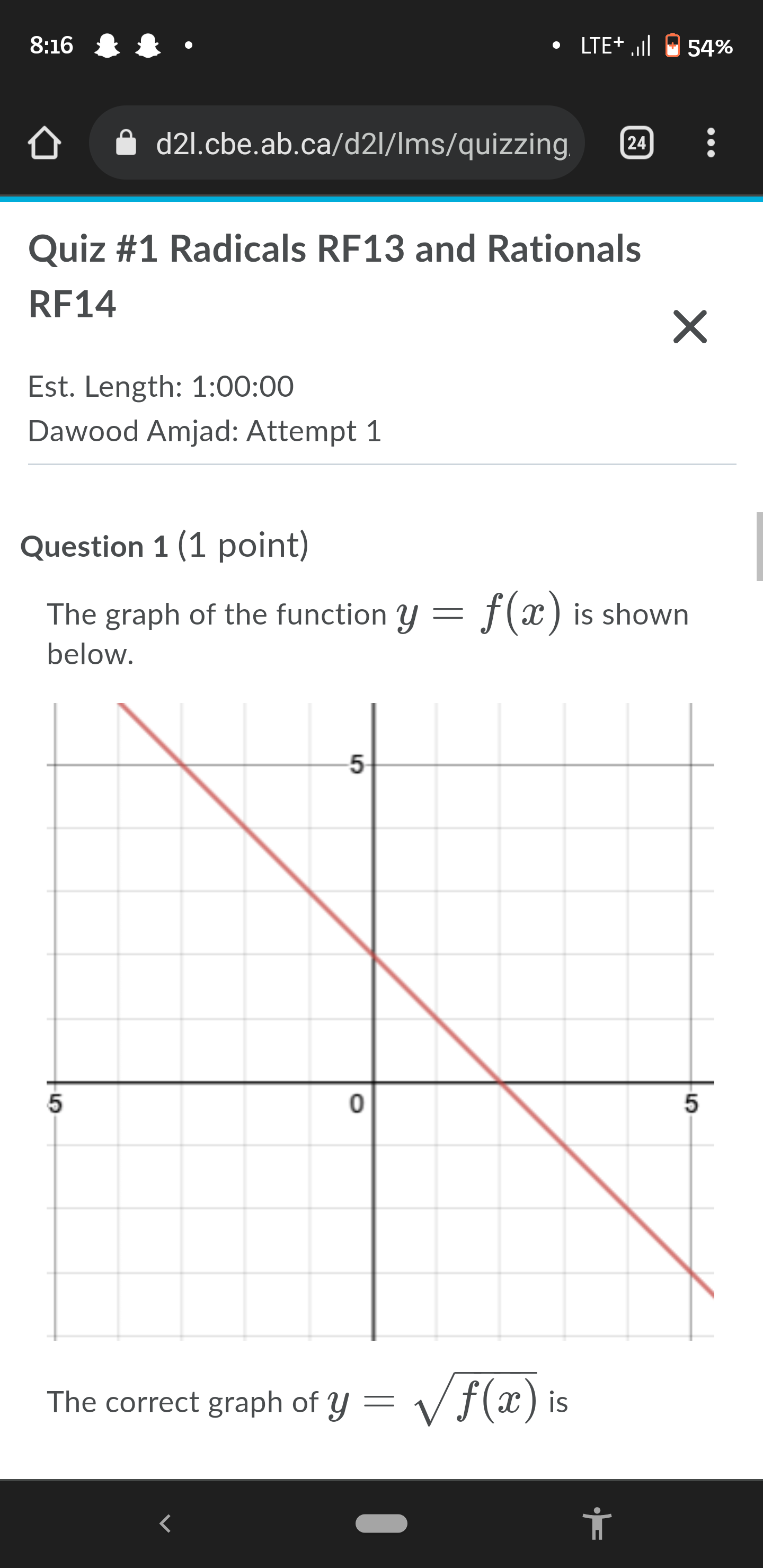 8:16 . LTE+ .Ill 54%