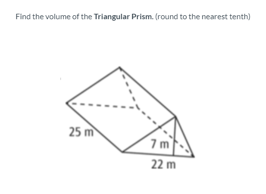 Geometry help Find the volume of the Triangular