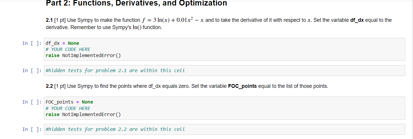 Hi I have problems with the question below: Part