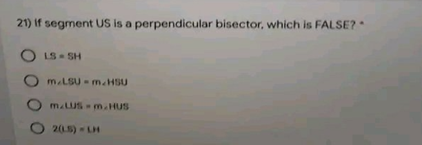 For items 18 to 21, refer to the figure below. In