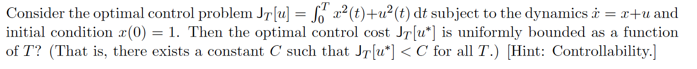 How do I approach this? Consider the optimal