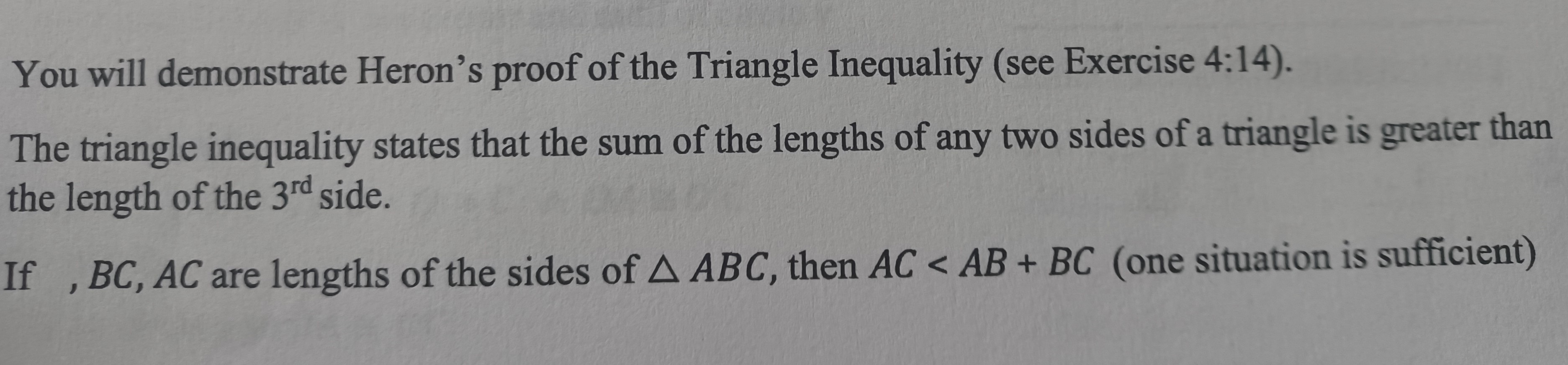 4- 14. The ancient Greek mathematician Heron gave