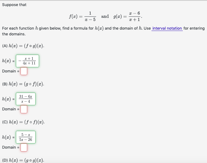 Suppose that 1 - 6 f (a) = - 5 and g(@) = a+1 For