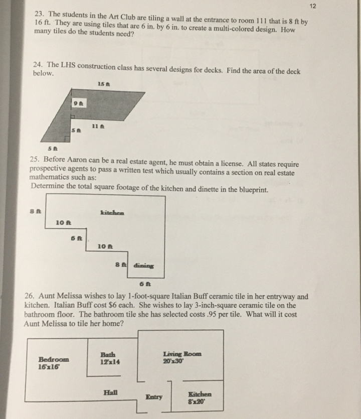 Geometry stuff 16 32. The customer wants you to