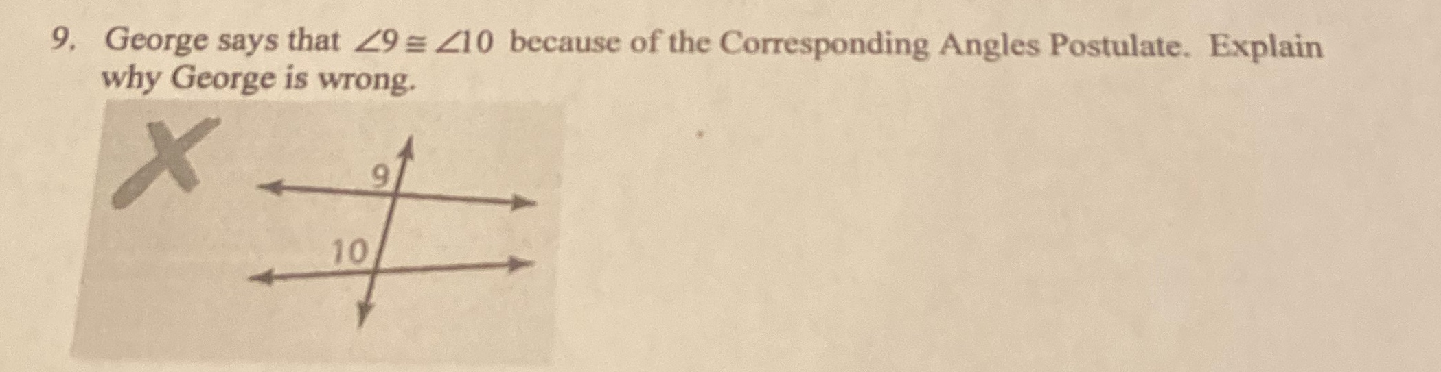 How do I explain 9. George says that 29 = 210