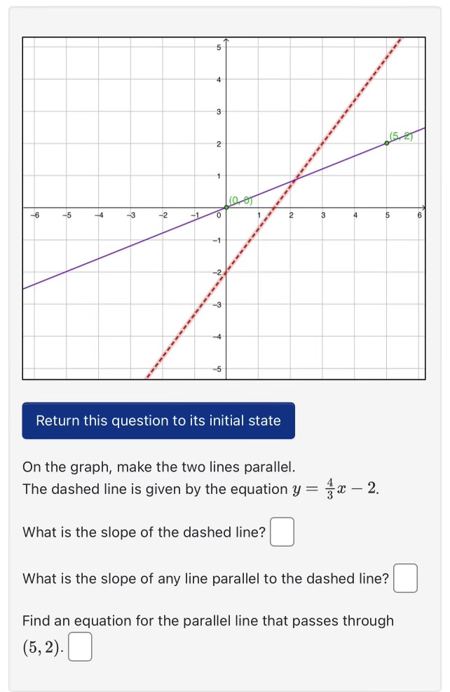 Return this question to its initial state On the