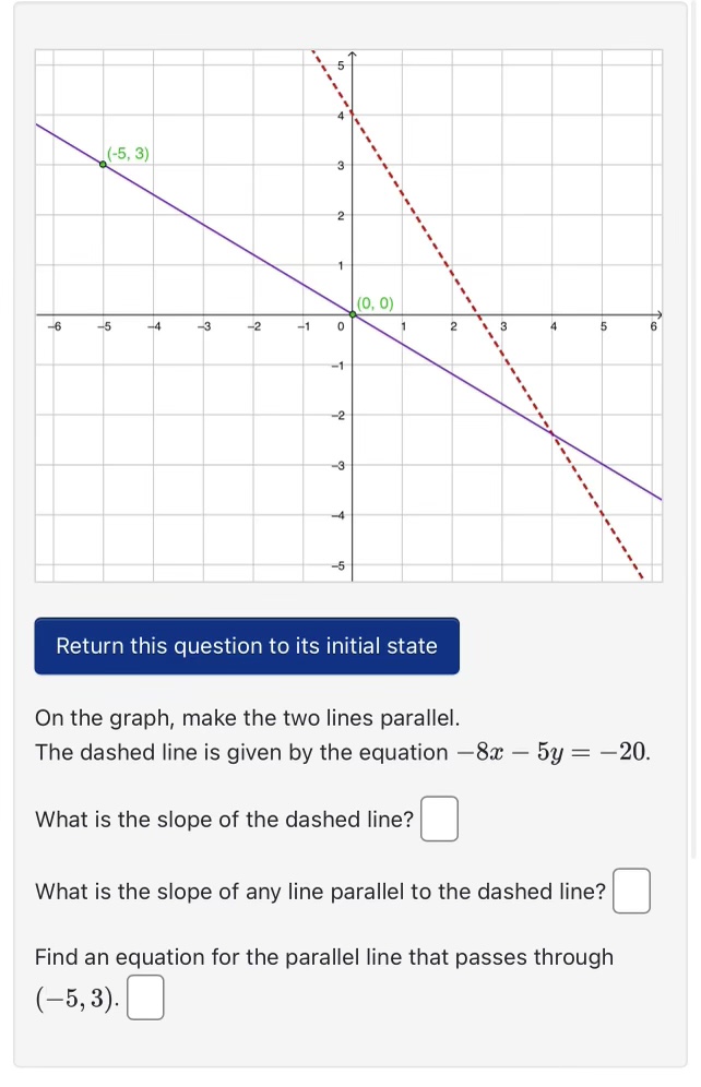 Return this question to its initial state On the