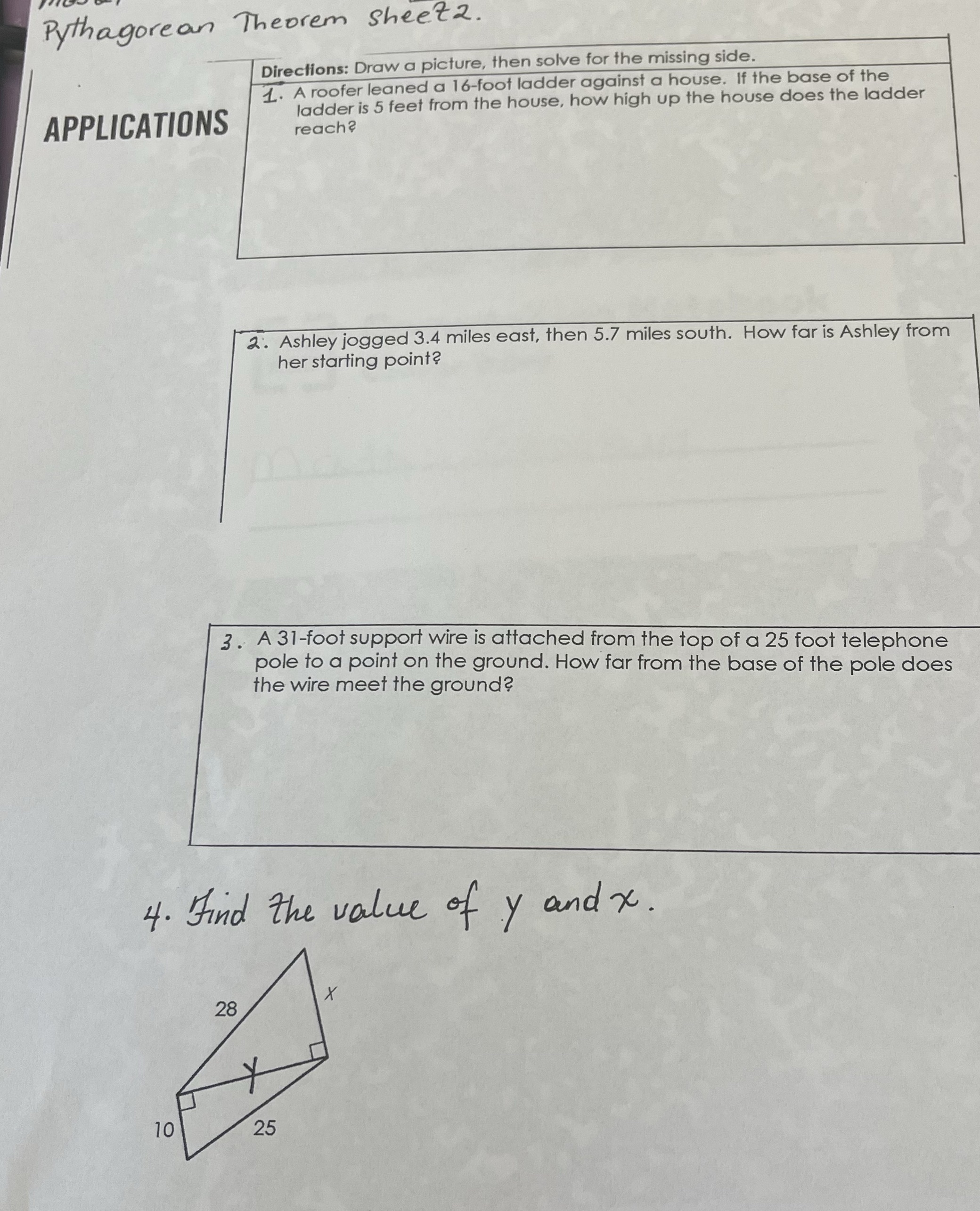 Please answer and explain Pythagorean Theorem