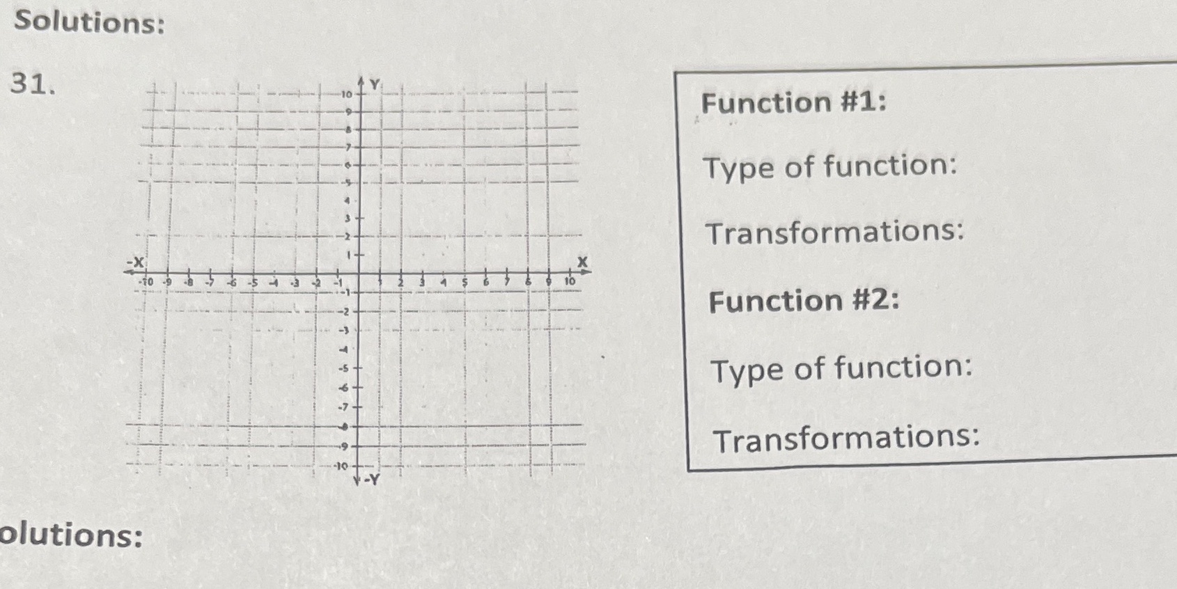 Can someone please show me how to do function 1
