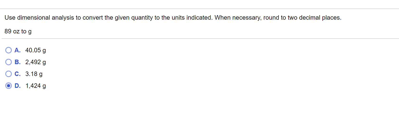 please help! Use dimensional analysis to convert