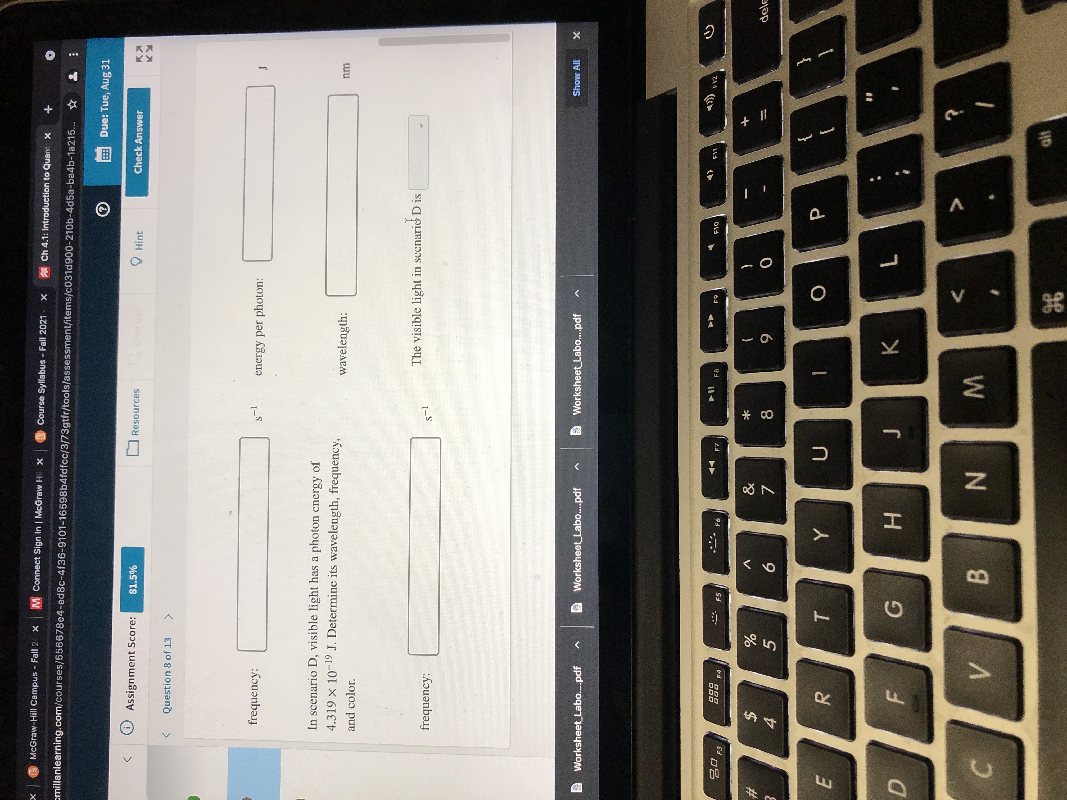 McGraw-Hill Campus - Fall 2( X M Connect Sign In