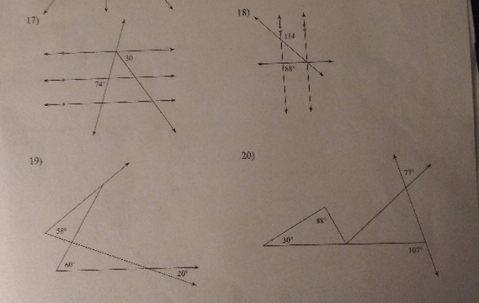 Can someone please help me with #17,#18,#19, and