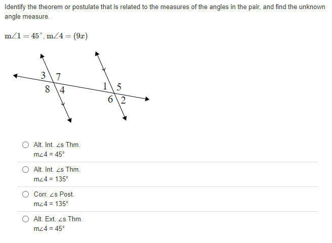 Identify the theorem or postulate that is related