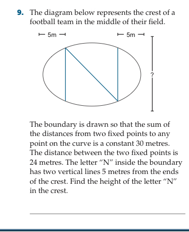 1. Given the ellipse 9x- + 4y = 36. Which of the