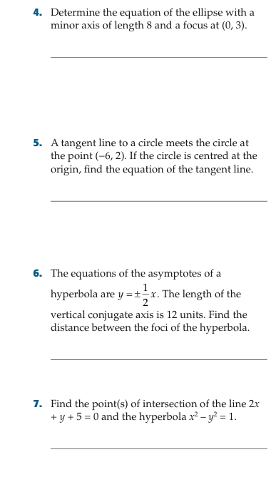 1. Given the ellipse 9x- + 4y = 36. Which of the