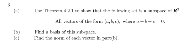 Use the theorem provided to solve the question 3.