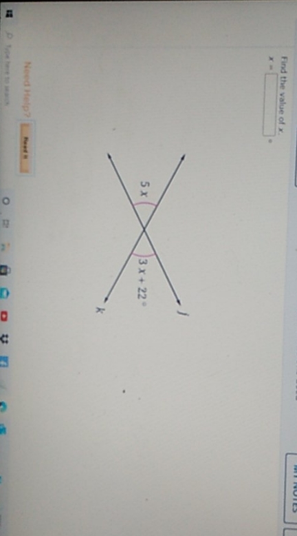 solve for x Find the value of r. X 5 X 3 x + 22