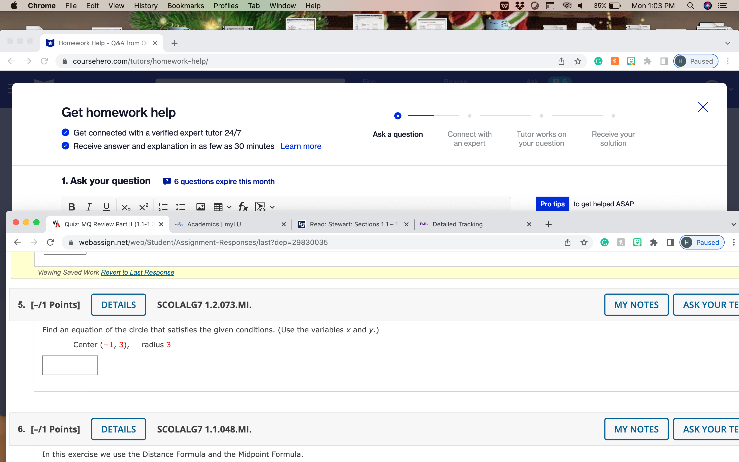 Chrome File Edit View History Bookmarks Profiles
