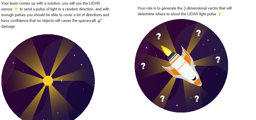 Your new spacecraft '7 should continuously be