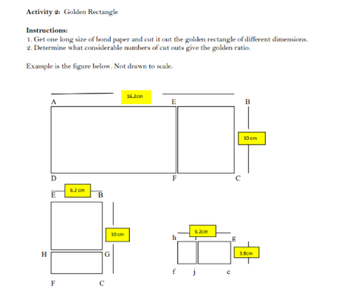 Show solution or example: Activity 2: Golden