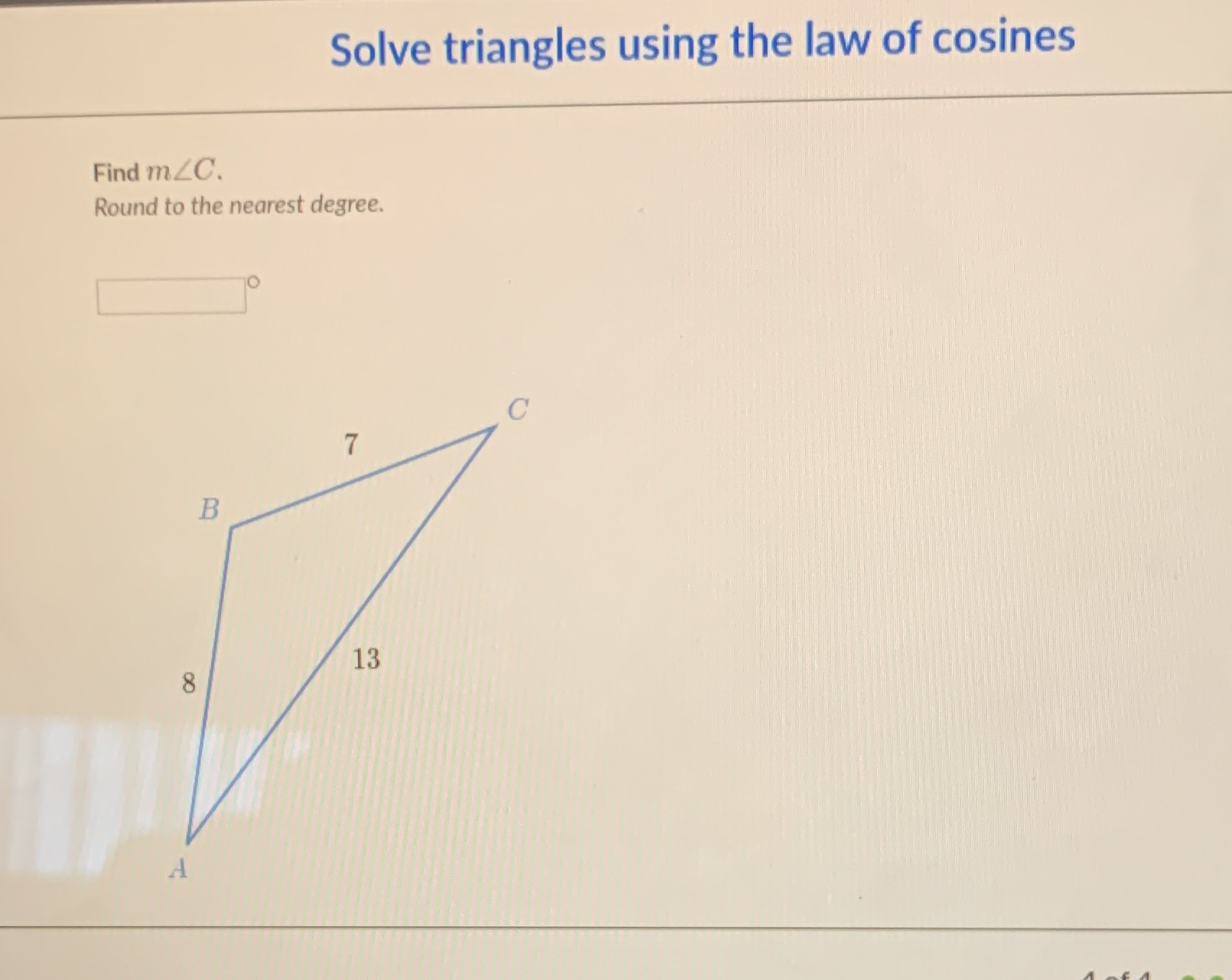 Solve triangle! Thank you :) Solve triangles