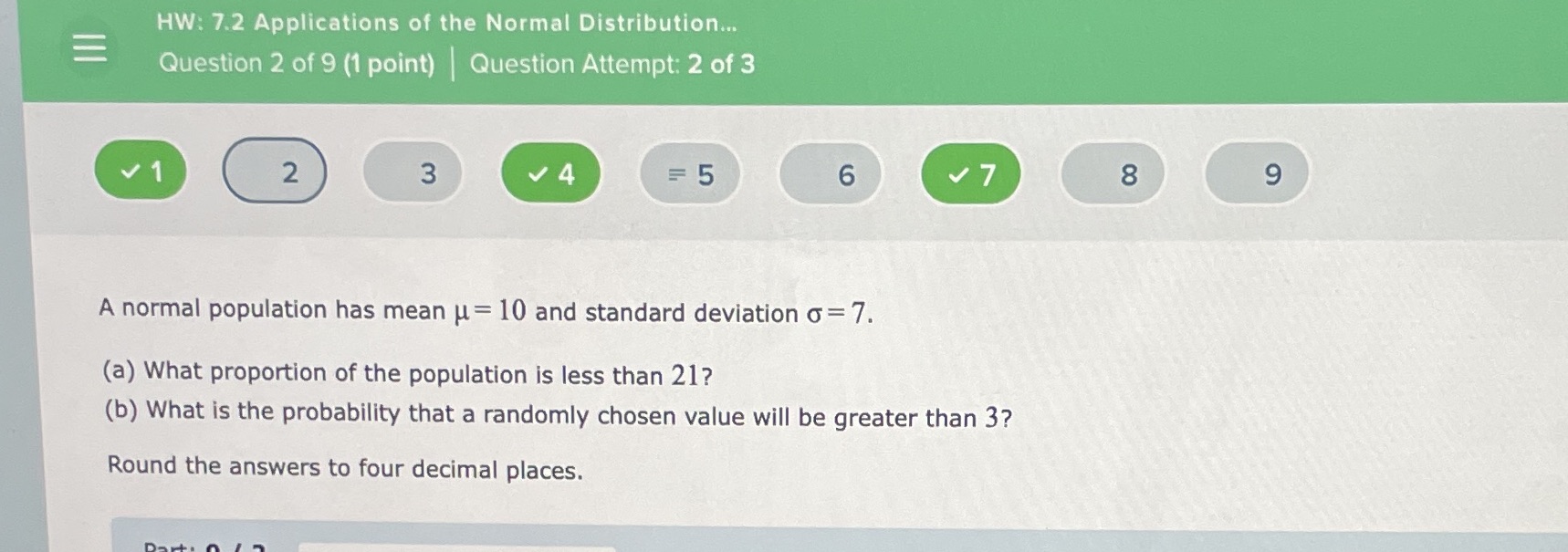 HW: 7.2 Applications of the Normal