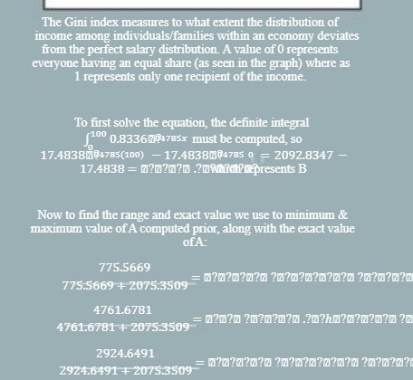 The Gini index measures to what extent the