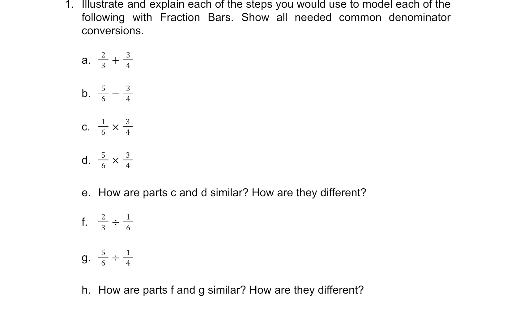 1. Illustrate and explain each of the steps you