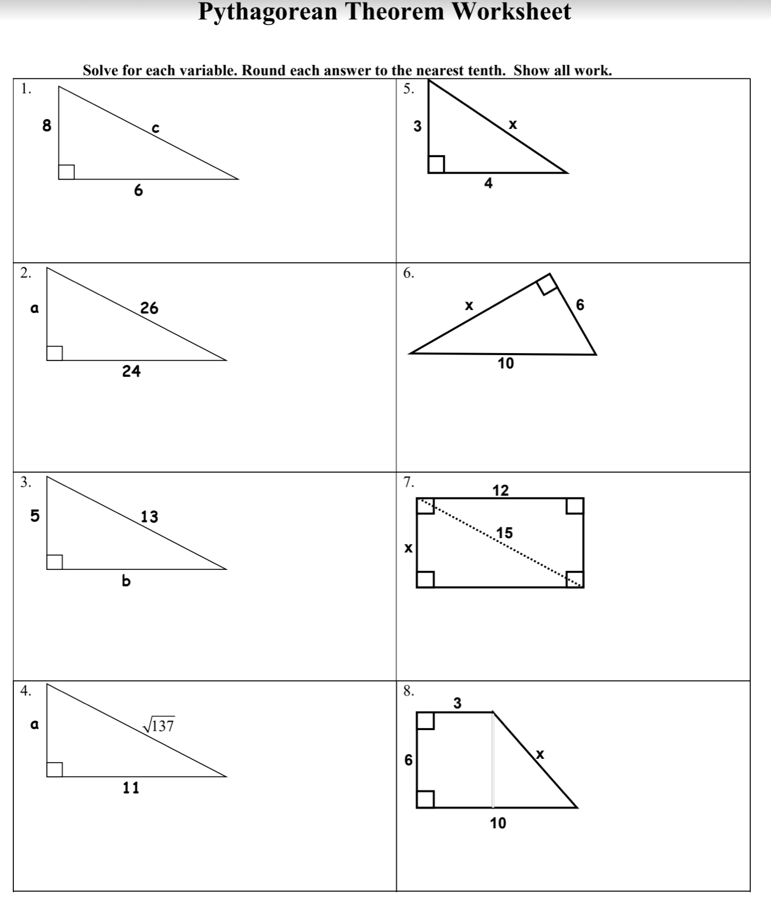 12. Find the length of the diagonal of a square