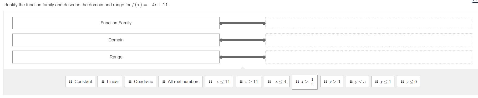 Question 1: Select the graph of the function and