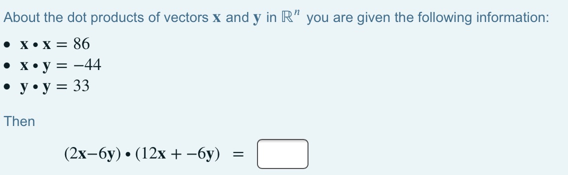 Please Explain About the dot products of vectors