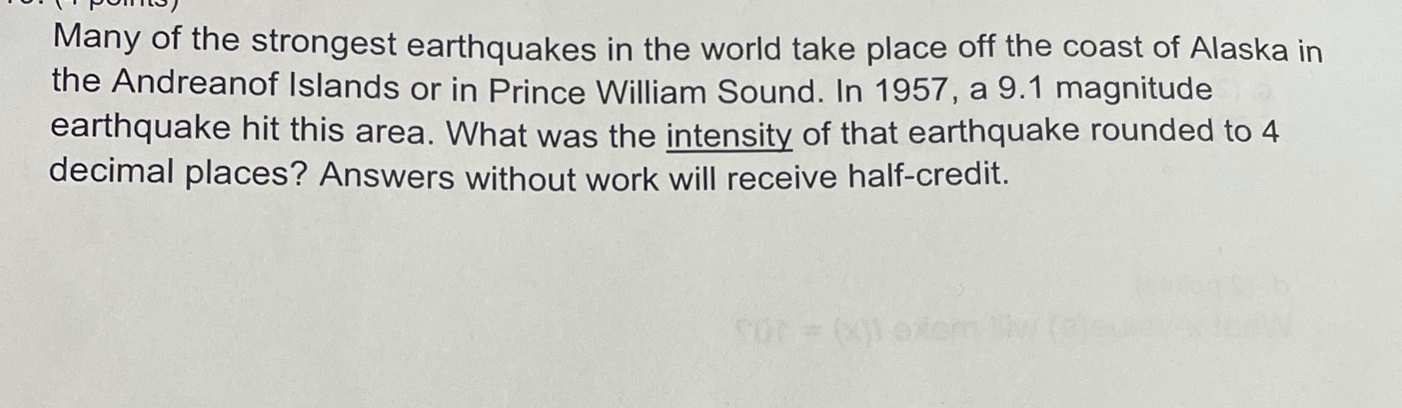 Many of the strongest earthquakes in the world