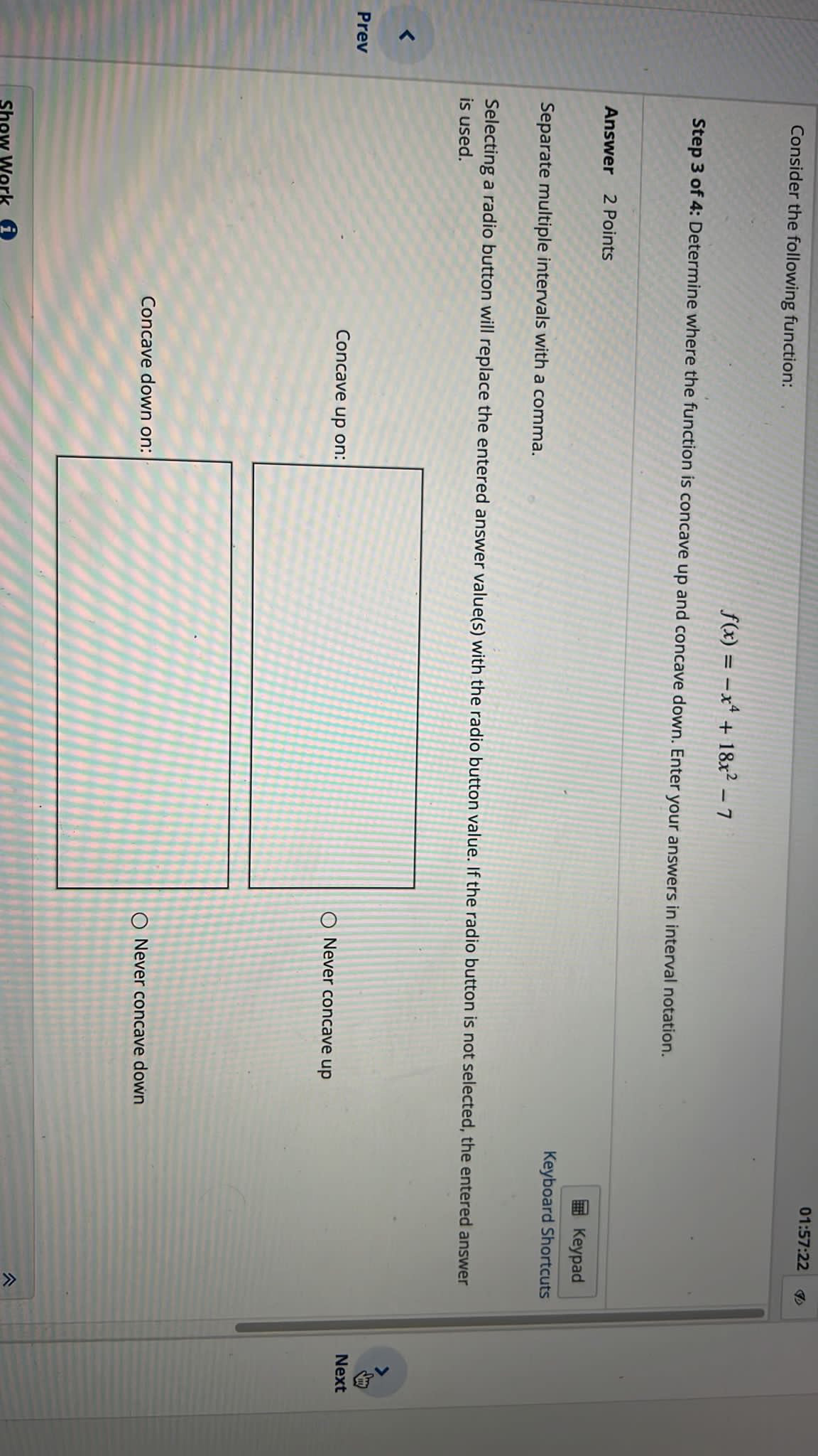 Question 5 - of 10 Step 4 of 4 01:57:05 Consider