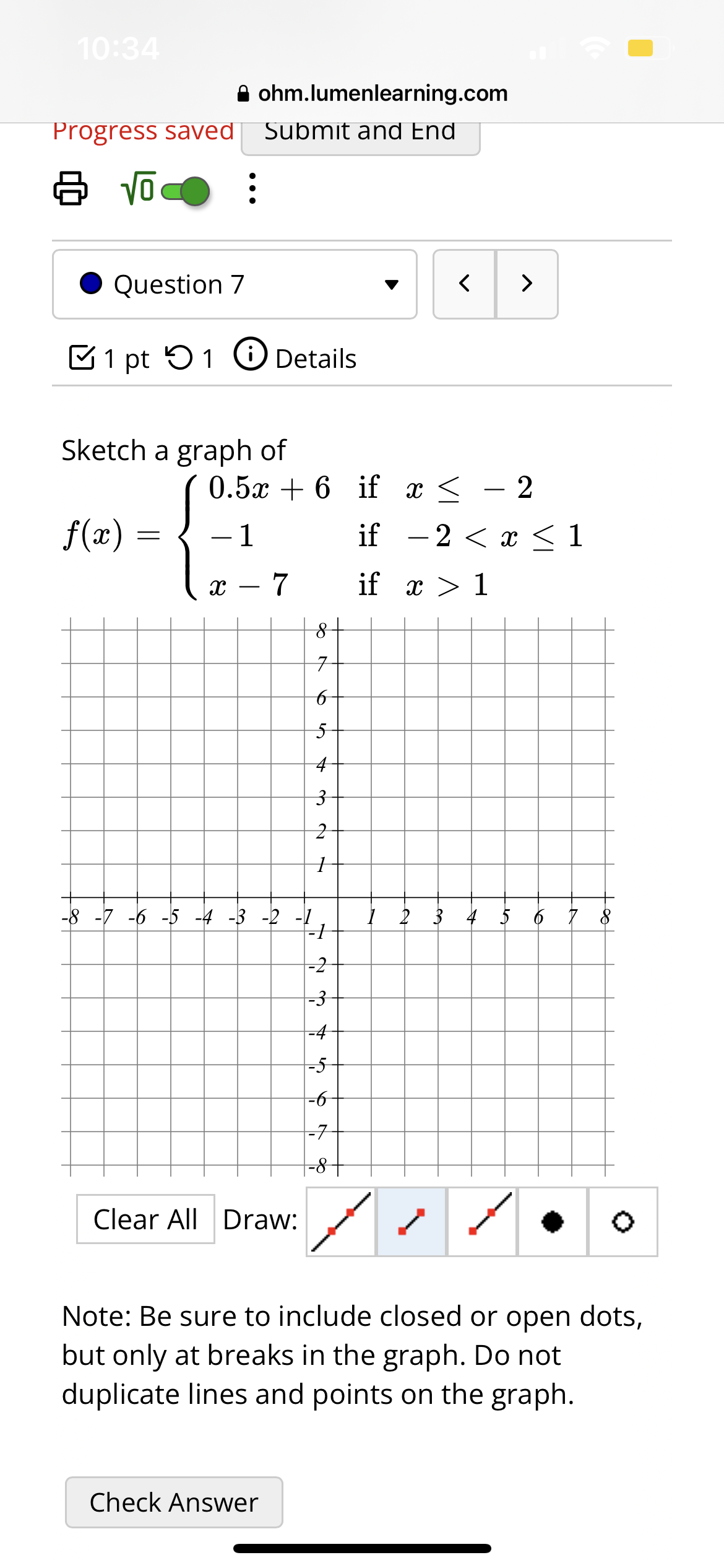 10:34 Done ohm.lumenlearning.com AA Module 7 Quiz