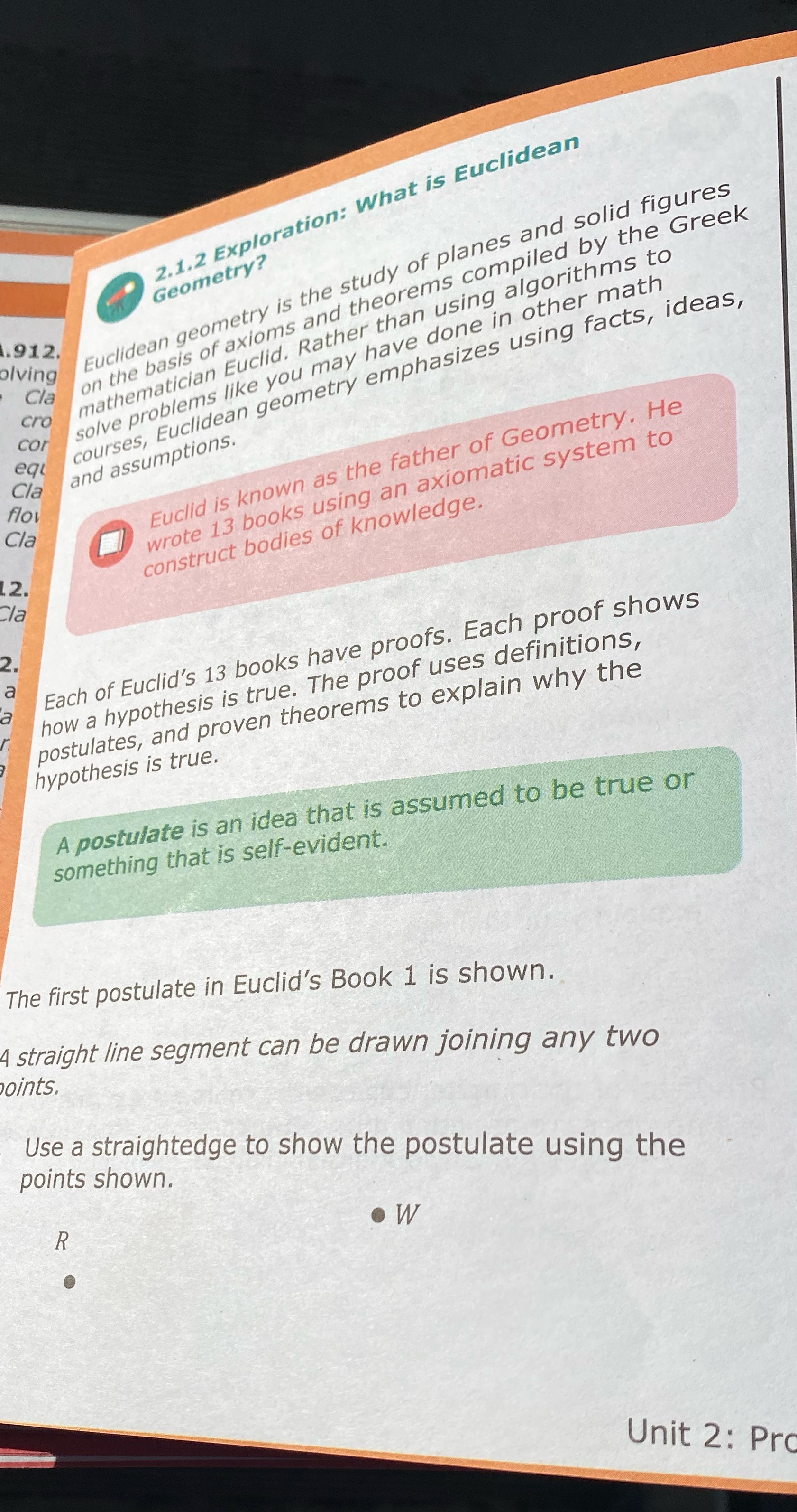 2.1.2 Exploration: What is Euclidean Geometry?