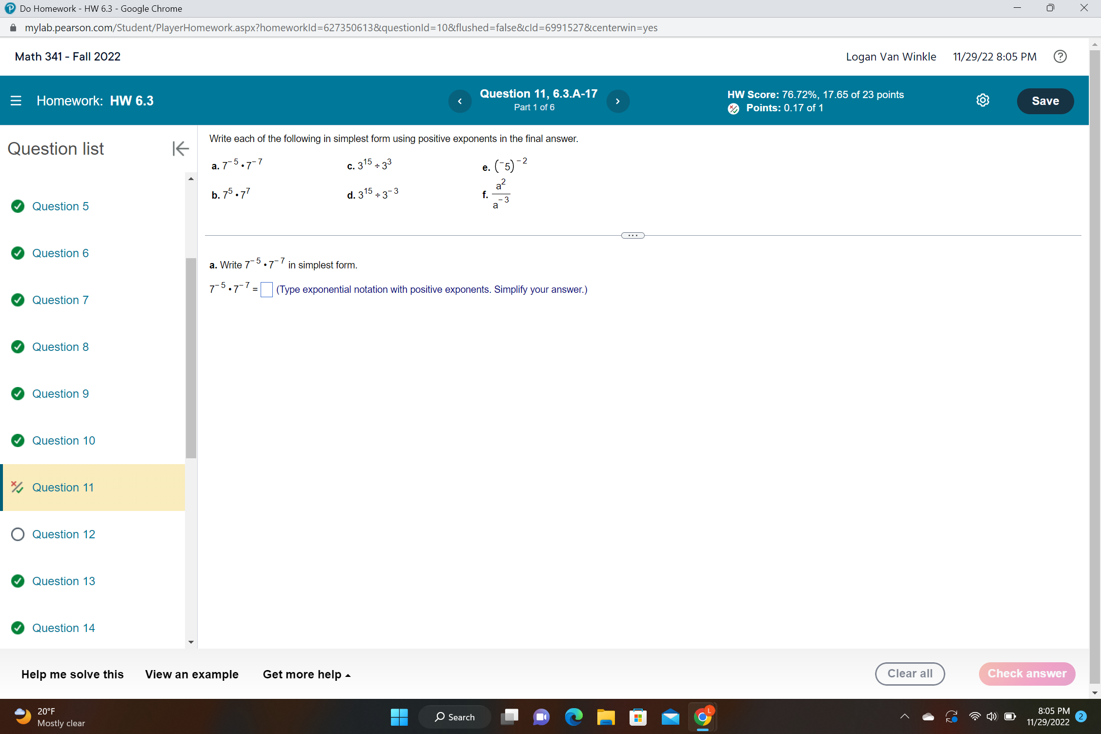 Do Homework - HW 6.3 - Google Chrome X