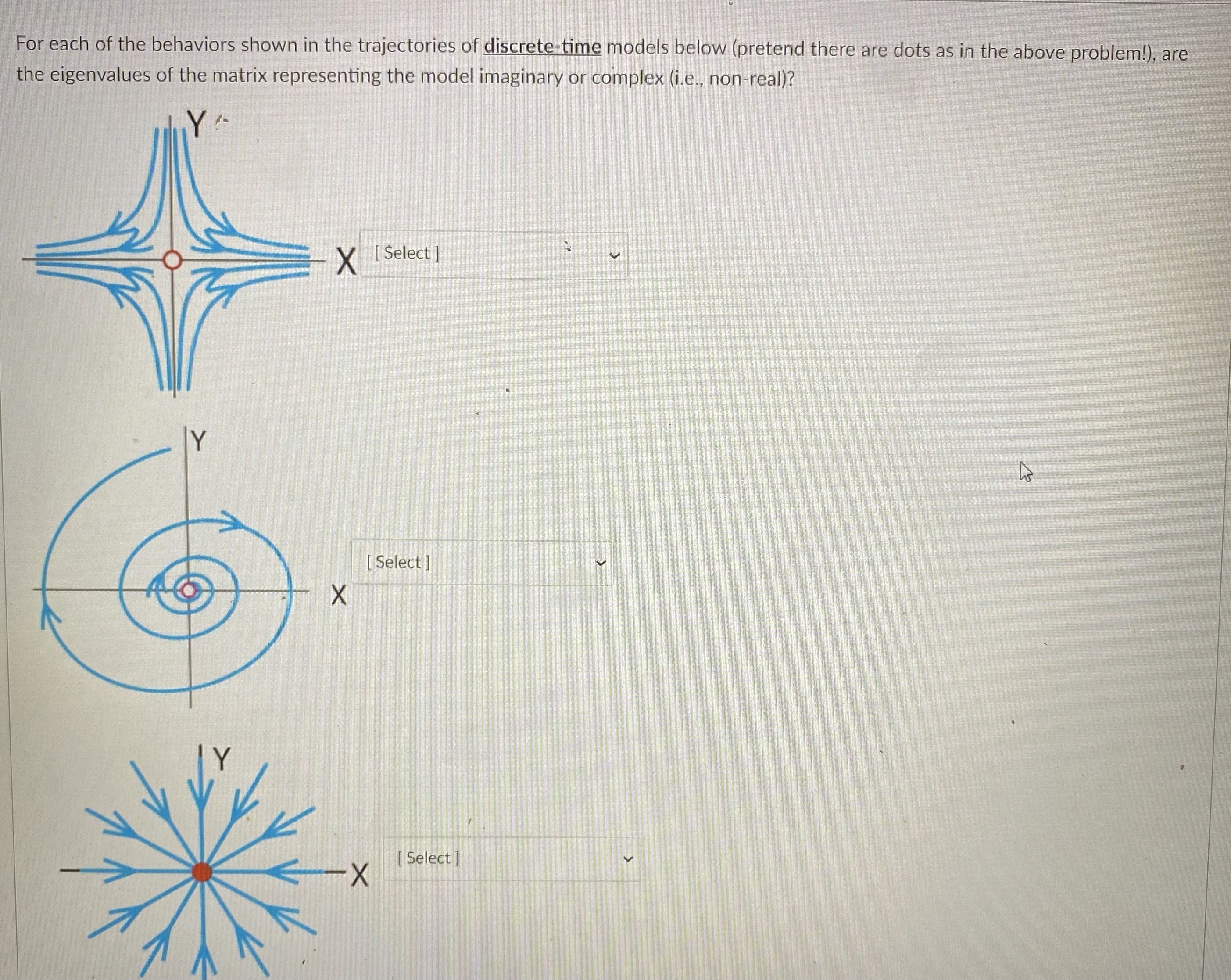 Yeso question for each For each of the behaviors