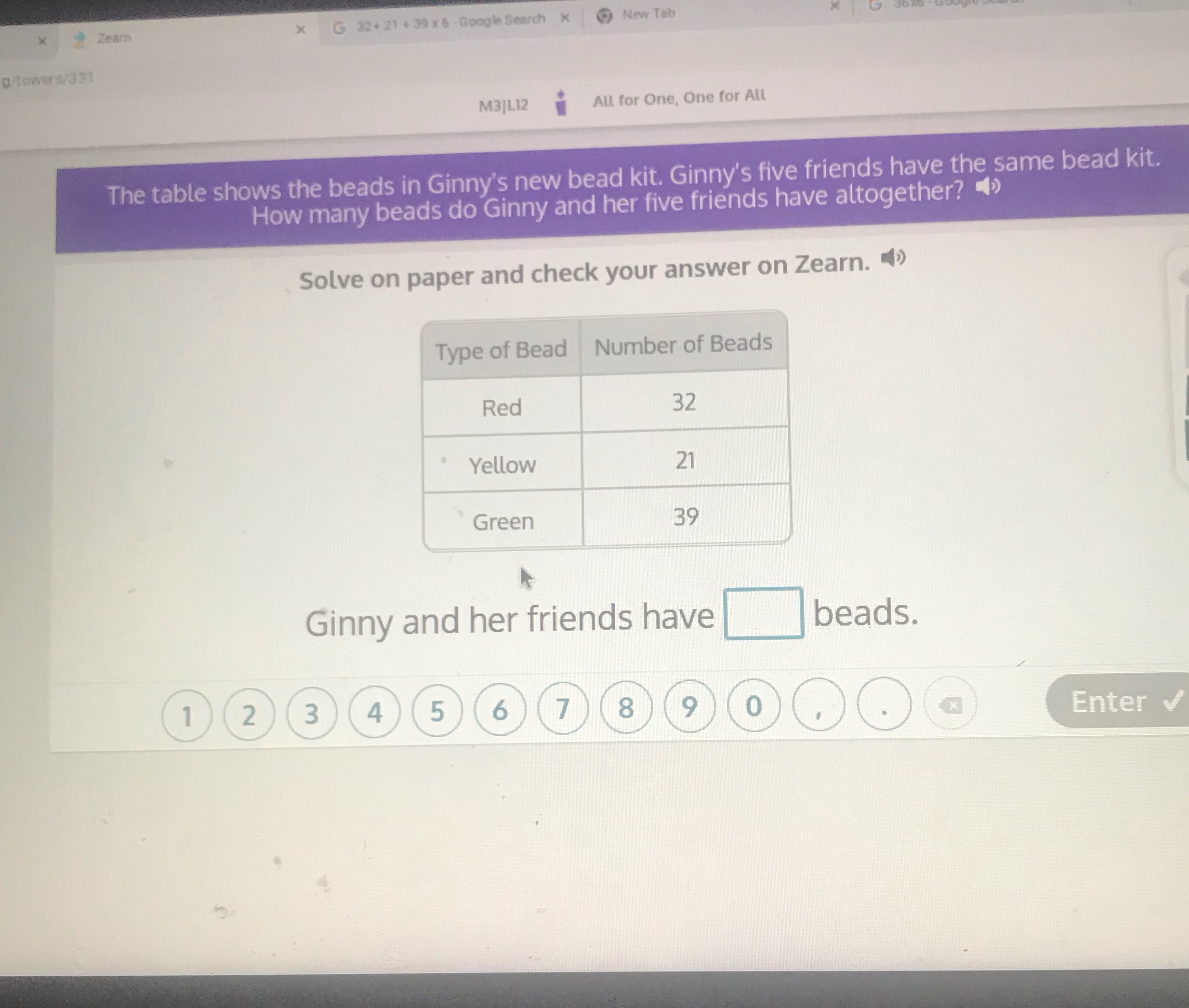 How many does Ginny and her friends have x Zearn