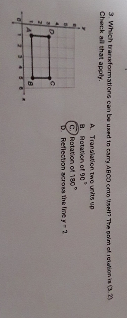 Thank you 3. Which transformations can be used to