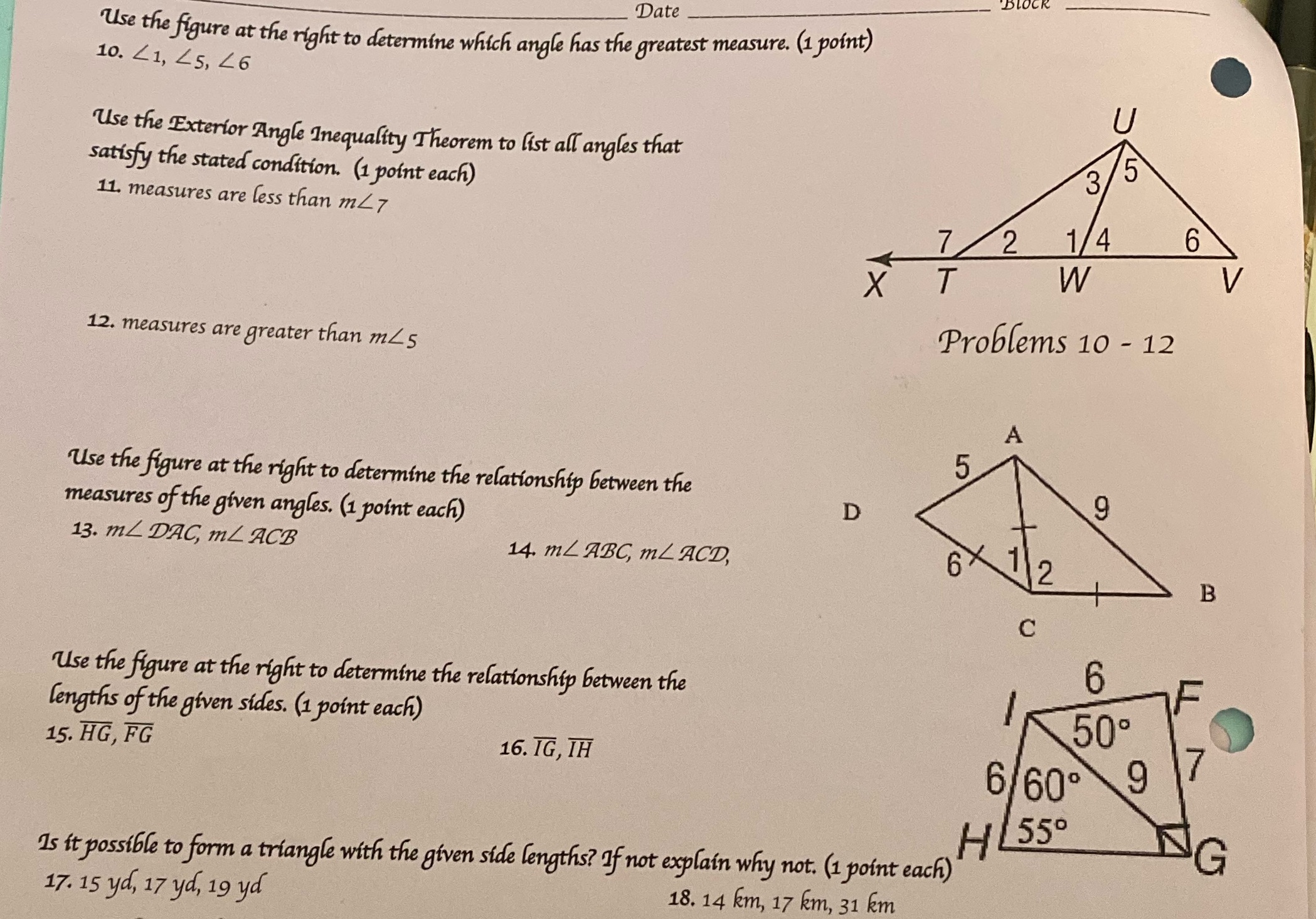 How do you do problem 10-16? Date Use the figure