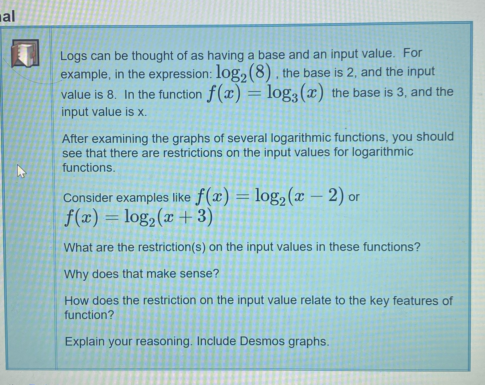 Grade 12 solutions please al Logs can be thought