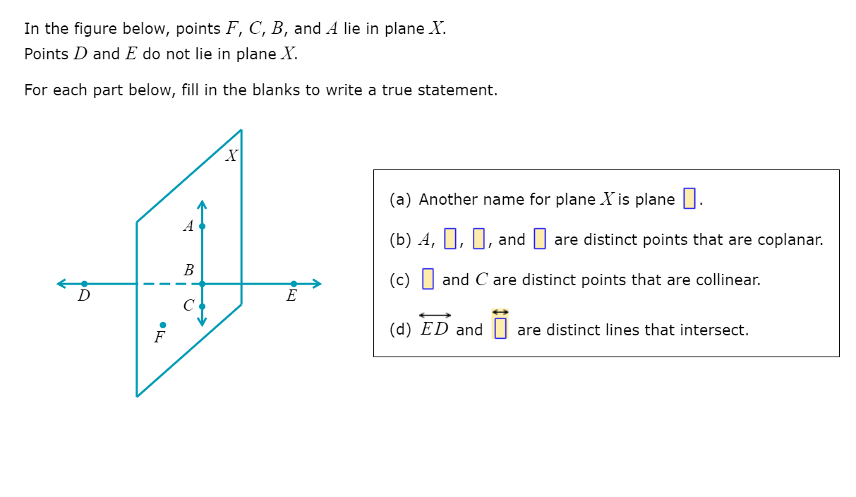In the figure below, points F, C, B, and A lie in