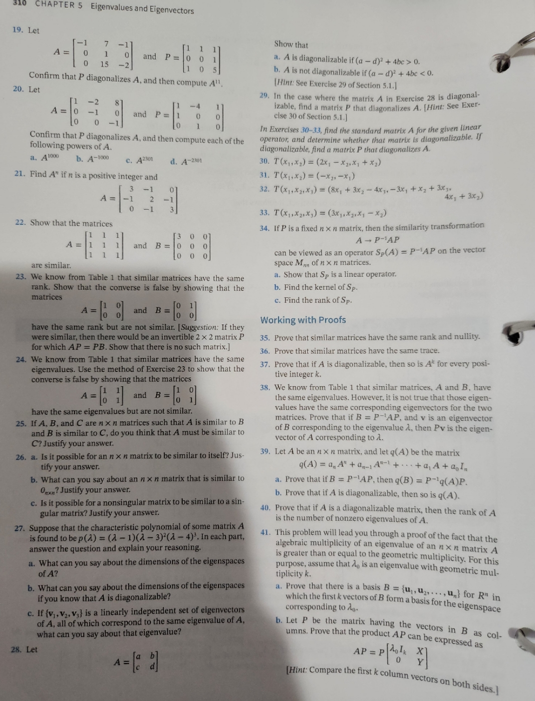 5.2 please only write on paper. no explanation