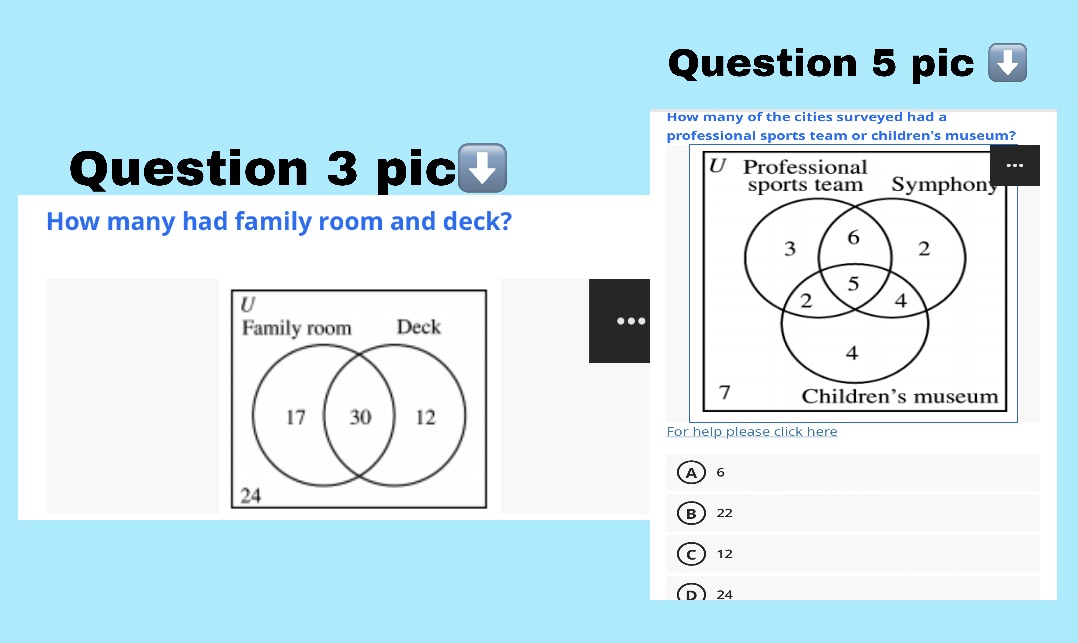 Question 110 PointsGiven U = {1, 2, 3, 4, 5, 6,